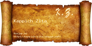 Keppich Zita névjegykártya